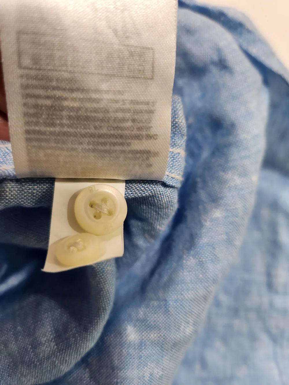 Banana Republic Blue Floral 100% Linen Camden Fit Short Sleeve Shirt Size L